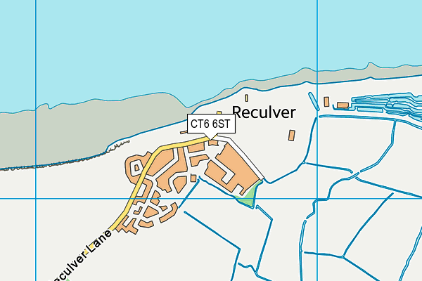CT6 6ST map - OS VectorMap District (Ordnance Survey)