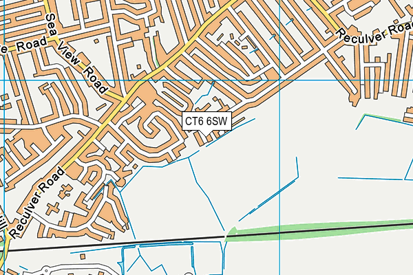 CT6 6SW map - OS VectorMap District (Ordnance Survey)