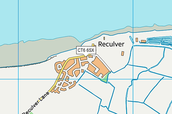 CT6 6SX map - OS VectorMap District (Ordnance Survey)