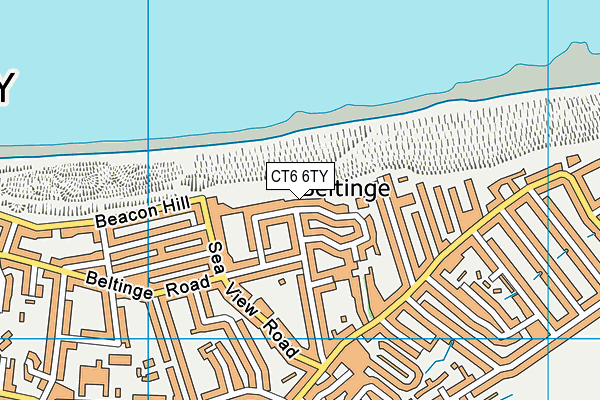 CT6 6TY map - OS VectorMap District (Ordnance Survey)