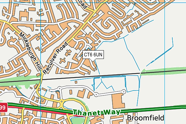 CT6 6UN map - OS VectorMap District (Ordnance Survey)