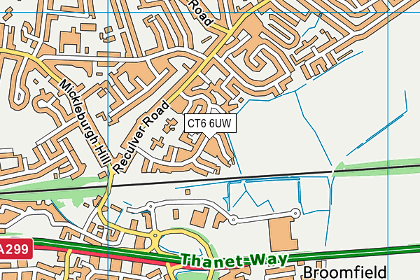 CT6 6UW map - OS VectorMap District (Ordnance Survey)