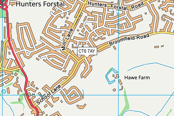 CT6 7AY map - OS VectorMap District (Ordnance Survey)