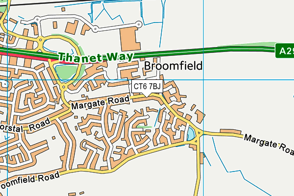 CT6 7BJ map - OS VectorMap District (Ordnance Survey)