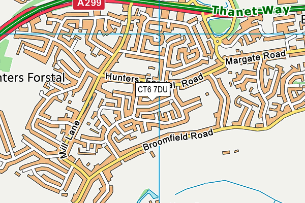 CT6 7DU map - OS VectorMap District (Ordnance Survey)