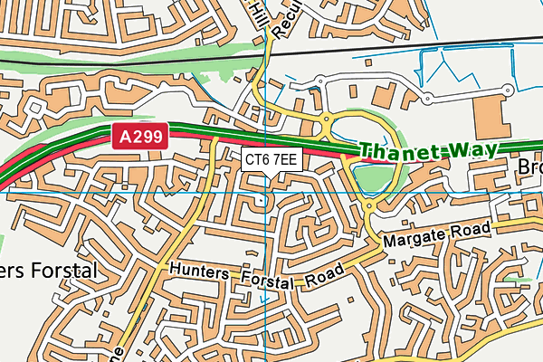 CT6 7EE map - OS VectorMap District (Ordnance Survey)