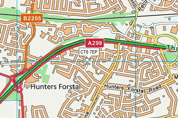 CT6 7EP map - OS VectorMap District (Ordnance Survey)