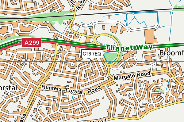 CT6 7EQ map - OS VectorMap District (Ordnance Survey)