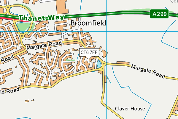 CT6 7FF map - OS VectorMap District (Ordnance Survey)