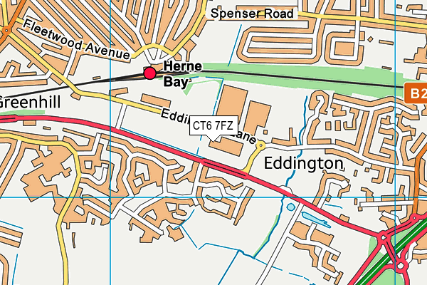 CT6 7FZ map - OS VectorMap District (Ordnance Survey)