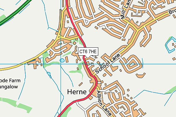 CT6 7HE map - OS VectorMap District (Ordnance Survey)