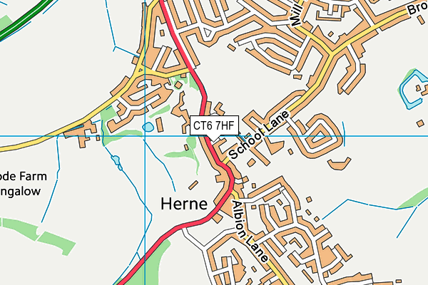 CT6 7HF map - OS VectorMap District (Ordnance Survey)