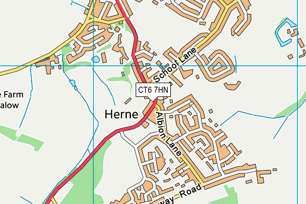 CT6 7HN map - OS VectorMap District (Ordnance Survey)