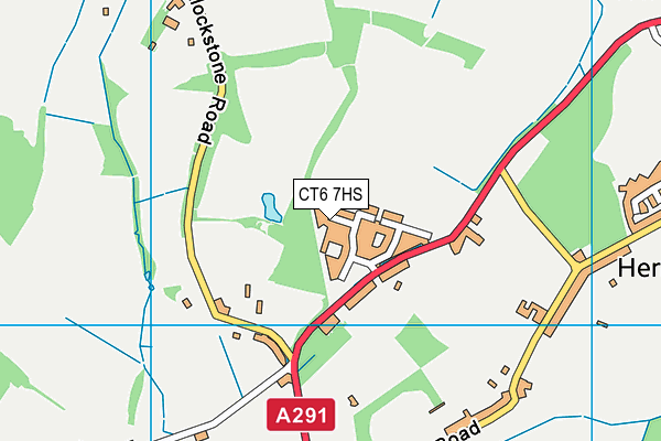 CT6 7HS map - OS VectorMap District (Ordnance Survey)