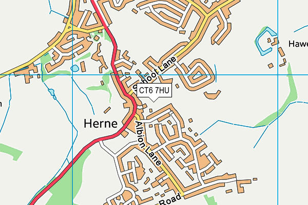 CT6 7HU map - OS VectorMap District (Ordnance Survey)