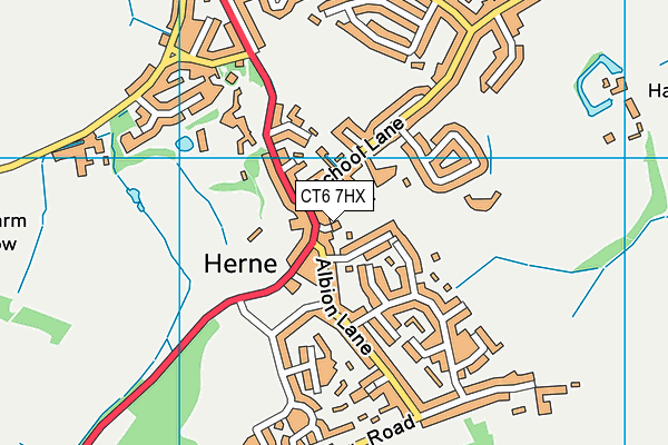 CT6 7HX map - OS VectorMap District (Ordnance Survey)