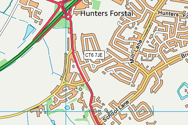 CT6 7JE map - OS VectorMap District (Ordnance Survey)