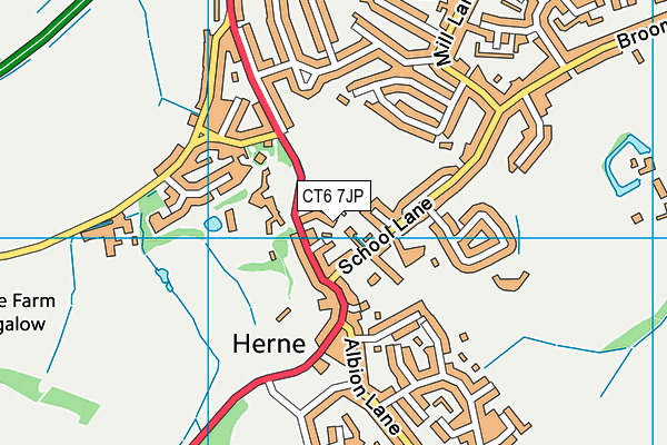 Map of KENT CONNECTIONS (HERNE BAY) LIMITED at district scale