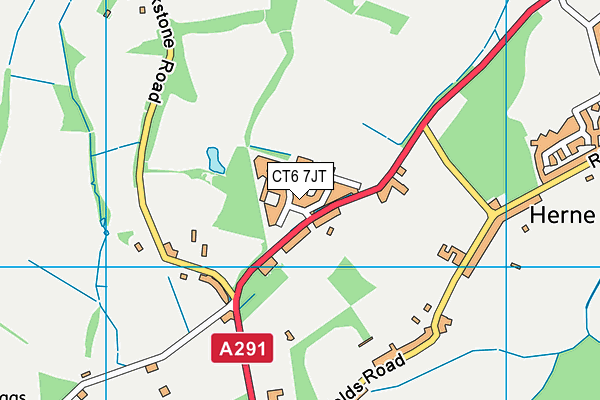 CT6 7JT map - OS VectorMap District (Ordnance Survey)