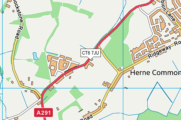 CT6 7JU map - OS VectorMap District (Ordnance Survey)