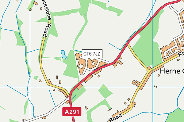 CT6 7JZ map - OS VectorMap District (Ordnance Survey)