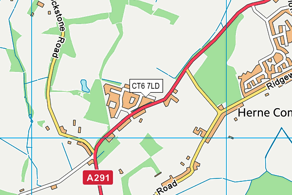 CT6 7LD map - OS VectorMap District (Ordnance Survey)