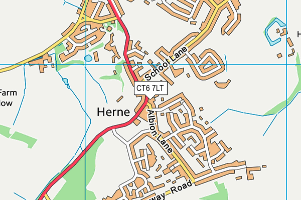 CT6 7LT map - OS VectorMap District (Ordnance Survey)