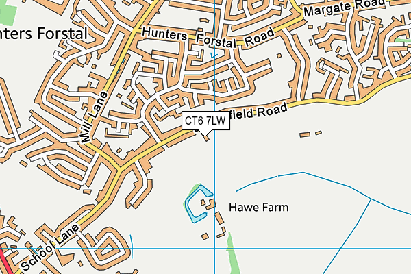 CT6 7LW map - OS VectorMap District (Ordnance Survey)