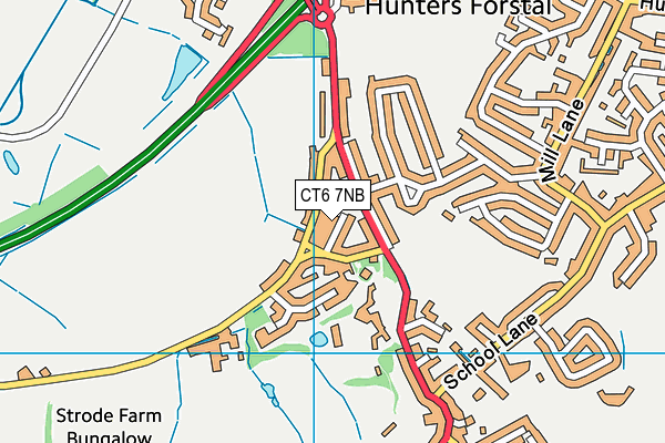 CT6 7NB map - OS VectorMap District (Ordnance Survey)