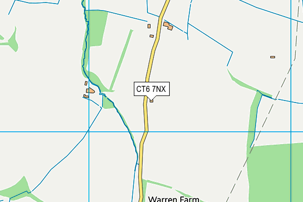 CT6 7NX map - OS VectorMap District (Ordnance Survey)