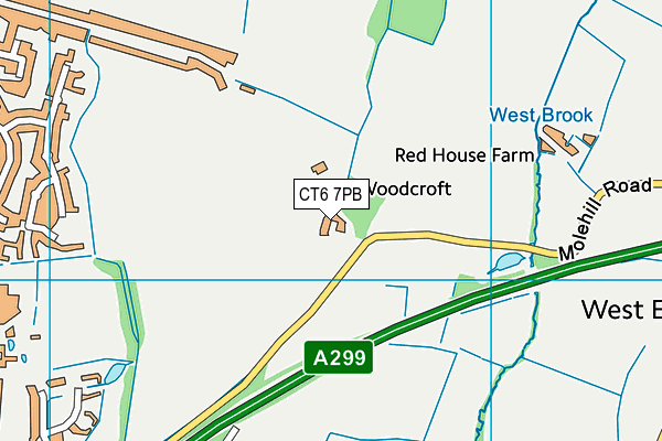 CT6 7PB map - OS VectorMap District (Ordnance Survey)