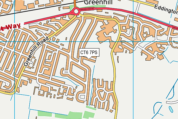 CT6 7PS map - OS VectorMap District (Ordnance Survey)