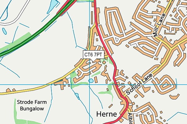 CT6 7PT map - OS VectorMap District (Ordnance Survey)