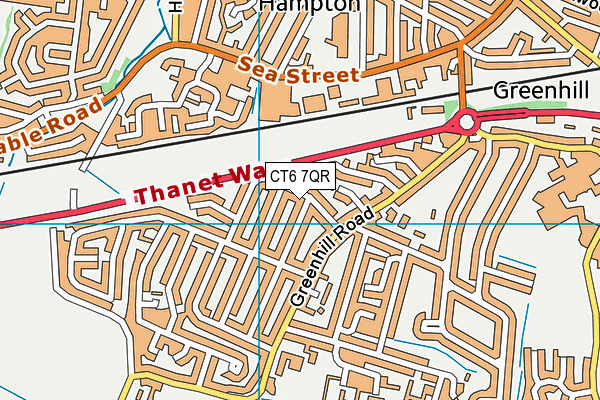 CT6 7QR map - OS VectorMap District (Ordnance Survey)