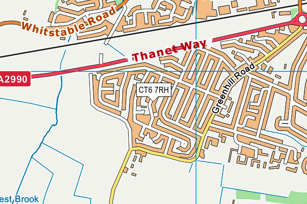 CT6 7RH map - OS VectorMap District (Ordnance Survey)