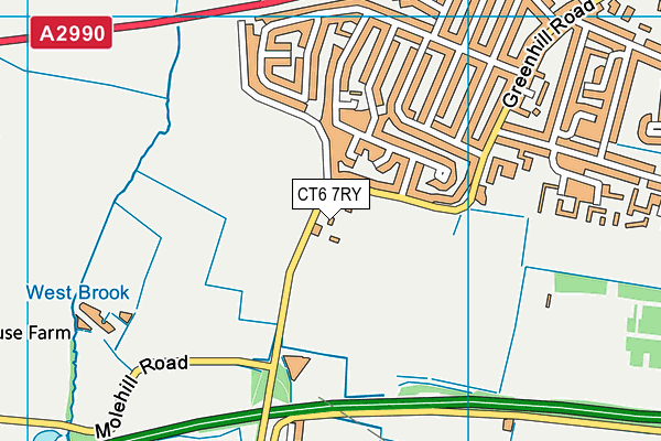 CT6 7RY map - OS VectorMap District (Ordnance Survey)
