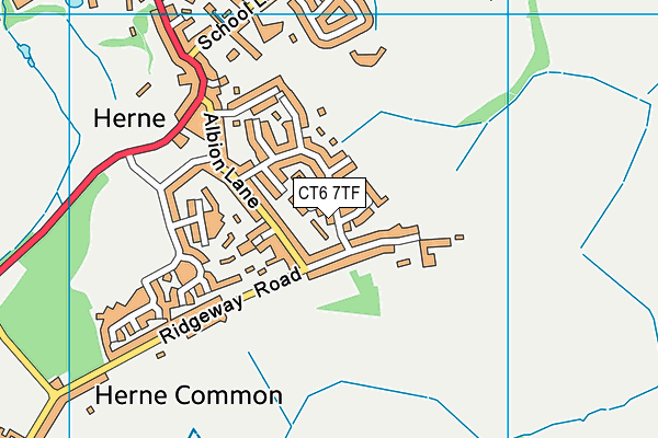 CT6 7TF map - OS VectorMap District (Ordnance Survey)