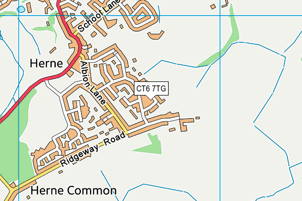 CT6 7TG map - OS VectorMap District (Ordnance Survey)