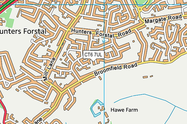 CT6 7UL map - OS VectorMap District (Ordnance Survey)