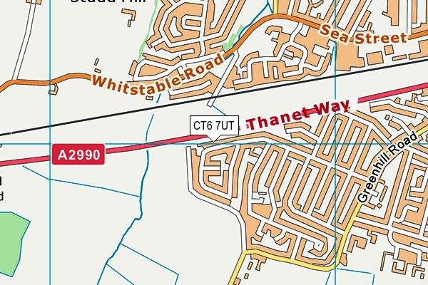 CT6 7UT map - OS VectorMap District (Ordnance Survey)