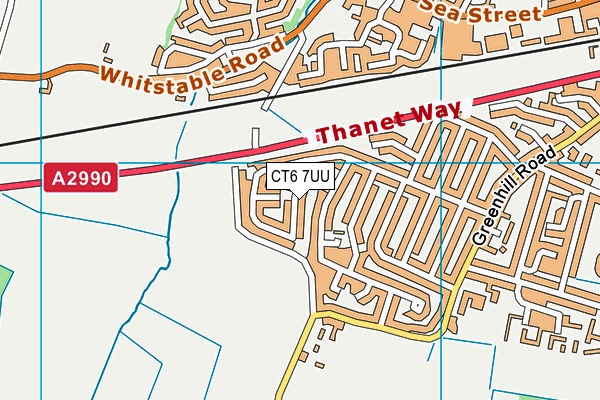 CT6 7UU map - OS VectorMap District (Ordnance Survey)