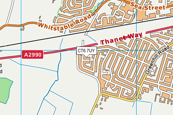 CT6 7UY map - OS VectorMap District (Ordnance Survey)