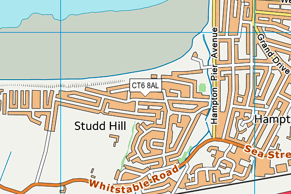 CT6 8AL map - OS VectorMap District (Ordnance Survey)