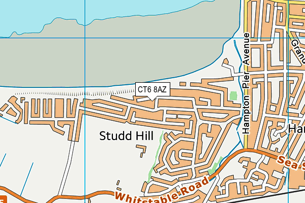 CT6 8AZ map - OS VectorMap District (Ordnance Survey)