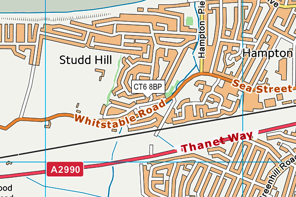 CT6 8BP map - OS VectorMap District (Ordnance Survey)