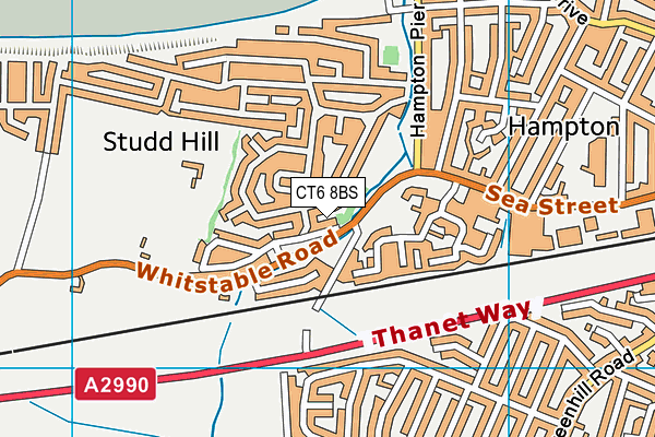 CT6 8BS map - OS VectorMap District (Ordnance Survey)