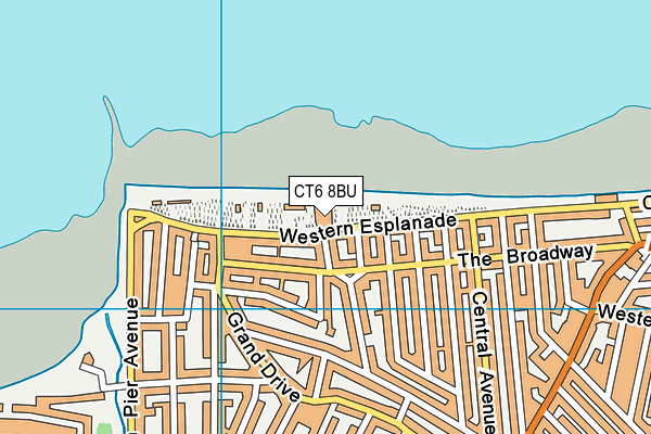 CT6 8BU map - OS VectorMap District (Ordnance Survey)