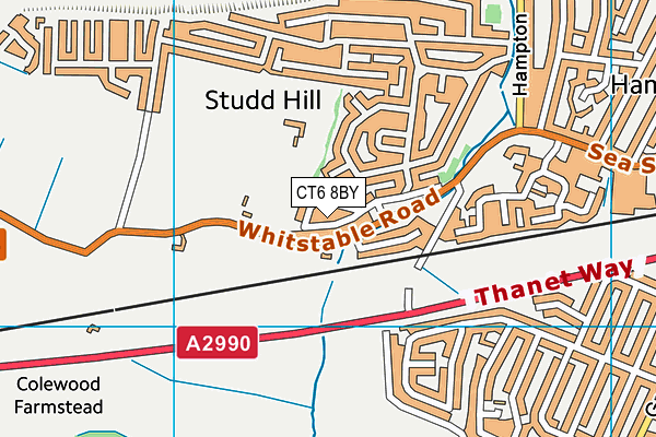 CT6 8BY map - OS VectorMap District (Ordnance Survey)