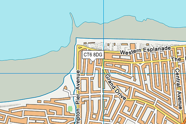 CT6 8DG map - OS VectorMap District (Ordnance Survey)