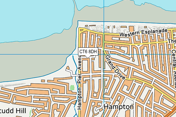 CT6 8DH map - OS VectorMap District (Ordnance Survey)